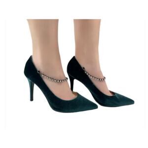 Marina Rinaldi Black Velvet Lisa Pumps - Size 9 (NIB)